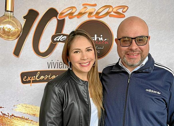Los anfitriones de Sushi Fusión: Ana María Sepúlveda y Carlos Mauricio Villa.