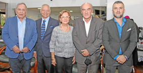 Fotos |Argemiro Idárraga | LA PATRIA    Oscar Tulio Lizcano, Luis Gonzalo Valencia, Blanca Inés Gómez De González, Juan Manuel L