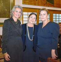 Margarita María Gómez Uribe, Guiomar Armel y Matilde Mejía Vélez.
