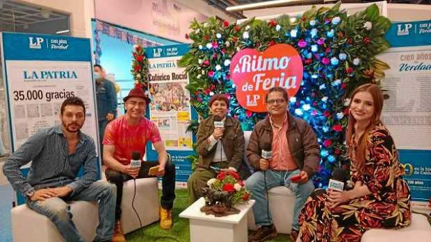 Este es  el equipo de La PATRIA Radio que presentó el primer programa de A ritmo de Feria conformado por Pedro Serna, Juan Carlo