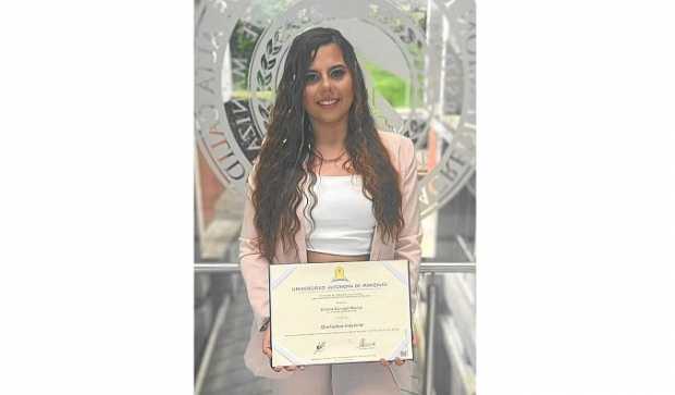 Foto | Cortesía | LA PATRIA   Silvana Carvajal se graduó del programa de Diseño Industrial de la Universidad Autónoma de Manizal