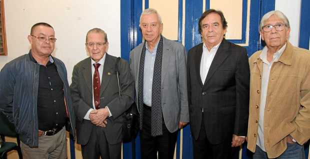 Ángel María Ocampo, Jaime Rico Salazar, Carlos Arboleda, Samuel Franco, y Carlos Velázquez.