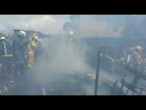 Incendio en el barrio Campamento