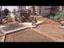 Obras en el sector el  Liborio