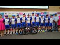 Presentación en la Vuelta a Colombia del equipo Supergiros Alcaldía de Manizales