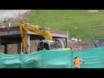 Obras en estación de Policía de San Cayetano