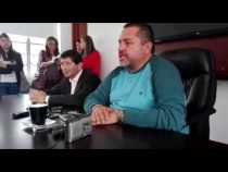 Rueda de prensa de Mario Castaño en Manizales