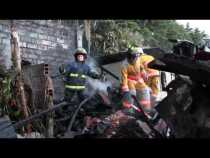 Incendio en barrrio La Cuchilla de Salamina