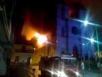 Incendio en la iglesia de Quinchía