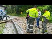 Tres casas inundadas por las lluvias en Villamaría
