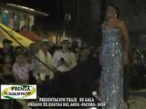 PACORA PREGON MADRINAS EN VESTIDO DE GALA CORONACION XX FIESTAS DEL AGUA 2016