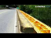 nstalan puente peatonal El Rosario en la vía Chinchiná - La Manuela