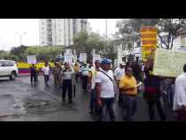 Marcha camioneros y taxitas en Manizales