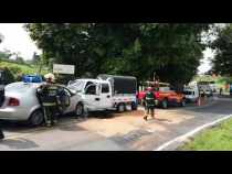 Siete personas lesionadas en choque en la vía antigua a Chinchiná