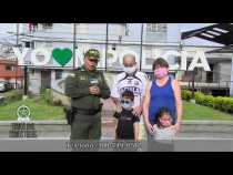 Policía Metropolitana de Manizales lidera campaña para donar tapabocas