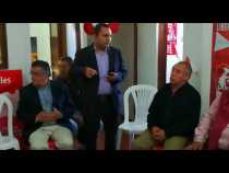 Rueda de prensa Luis Fernando Duque, senador antioqueño, en Manizales