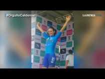 #OrgulloCaldense Diana Peñuela gana primera etapa de la Vuelta a Colombia