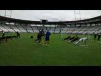 Primer entrenamiento del Once Caldas con Hernán Lisi