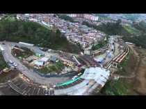 Sobrevuelo obras en La Fuente (vía Panamericana)