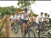 Salieron del campo a pedalear en la Clásica Campesina