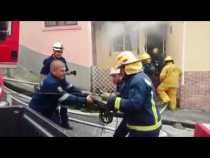 Incendio en el barrio El Bosque