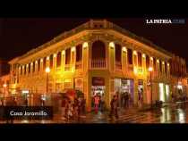 Resaltan edificaciones del Centro Histórico de Manizales con iluminación