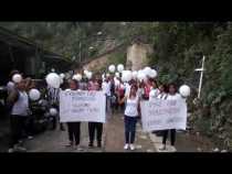 Manifestación por la paz en Marmato