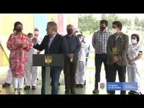 Visita del presidente, Iván Duque, a la fábrica de Súper de Alimentos