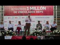 Juan Manuel Santos celebró en La Dorada el millón de aportantes a BEPS