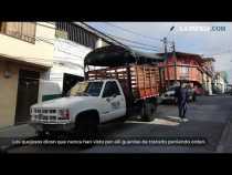 Caos de tránsito en las calles 17 y 18 de Manizales