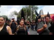 Marcha de camioneros en Manizales durante el 20 de julio