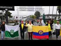 Policías jubilados marchan en Manizales y reclaman mejor servicio de salud