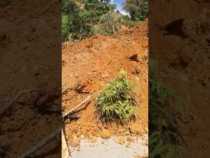 Derrumbe en la vía Pácora-Aguadas, sector La Gabriela