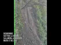 Por derrumbe, cierre víal entre Salamina y Aranzazu