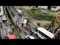 Accidente de colectivo en la entrada a Villamaría