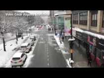 Nieve hoy, 21 de marzo, en Nueva York