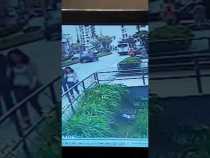 Así quedó registrado accidente en la Avenida Santander