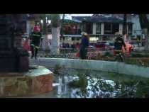 Lluvia y fuertes vientos en Salamina