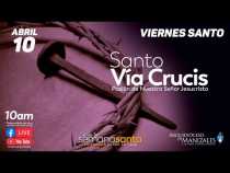 Santo Viacrucis Viernes Santo Catedral de Manizales, Colombia, Semana Santa 2020
