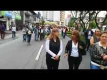 Marcha de maestros en Manizales en el segundo día de paro