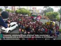 Marcha universidades públicas en Manizales