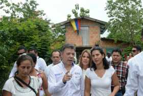 Juan Manuel Santos visitó hoy Caquetá. 