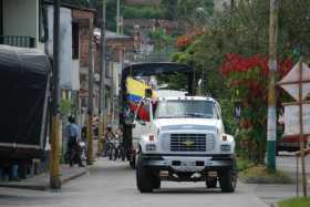 Los camioneros salieron desde el punto de Alma Café a las 2:00 p.m.