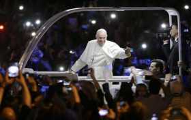 El papa Francisco ayer en Filadelfia. 
