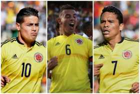 James Rodríguez, Edwin Cardona y Carlos Bacca anotaron para Colombia. 
