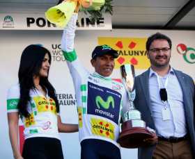 Nairo Quintana se mantiene líder de la Vuelta a Cataluña.