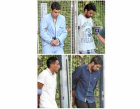 Los cuatro detenidos en relación con los atentados yihadistas cometidos el jueves pasado en Barcelona y Cambrils (Tarragona) Moh