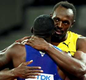 Con medalla de bronce Usain Bolt se despidió de los 100 metros 