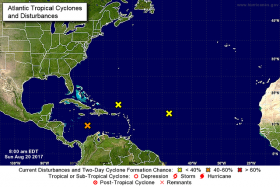 Tormenta Harvey pierde fuerza al pasar por el Caribe