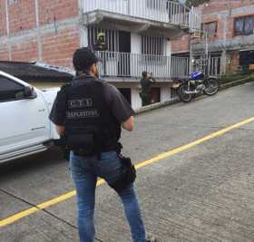 En este sector fue el operativo. Participaron CTI y Policía.